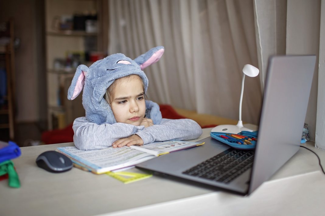 További szigorításokat szorgalmaz az orvosi kamara elnöksége Distant education, online class meeting. Girl wearing funny hat for amusement during online lesson