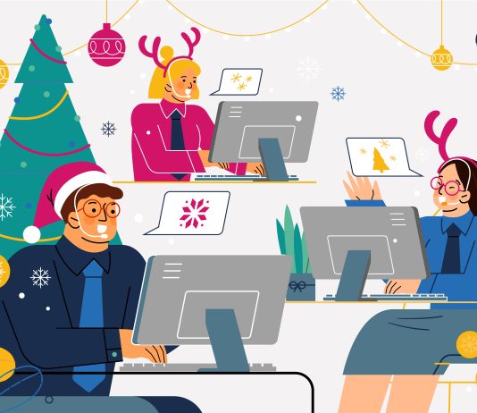 Miért nem veszik fel decemberben a cégek a telefont? Ügyfélszolgálatosok karácsonykor - grafika